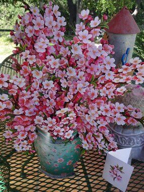 Freshcut Japanese Cherry Blossoms Pop-Up Bouquet, 20", Packaged, No Envelope